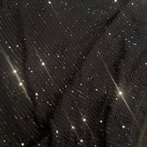 Black sequin saree - Picture 4 of 12